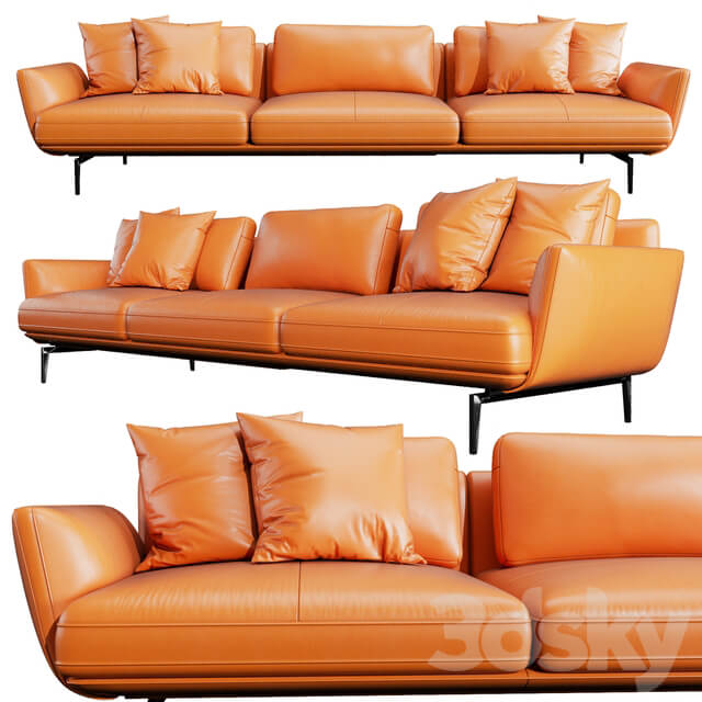 Poltrona Frau Getback 3 Seater