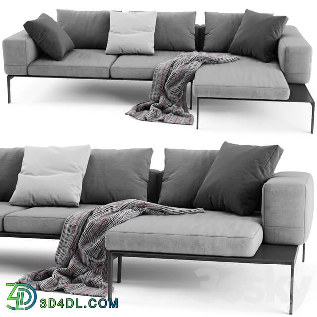 Flexform Lifesteel Sectional Sofa