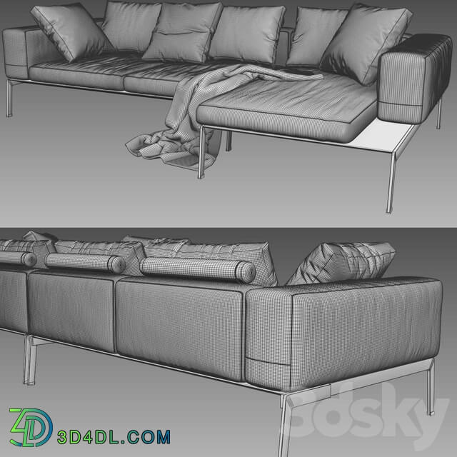 Flexform Lifesteel Sectional Sofa