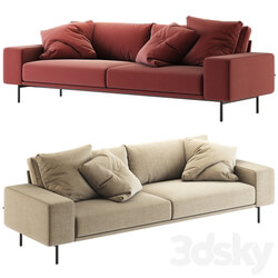 B T design Piu Triple Sofa 