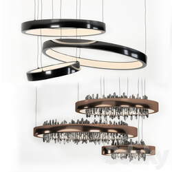 Ring LED Pendant light 3D Models 