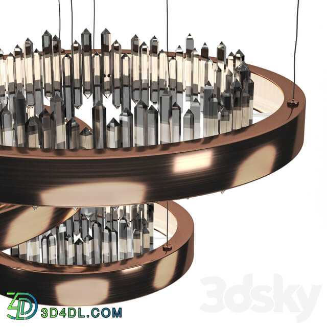 Ring LED Pendant light 3D Models