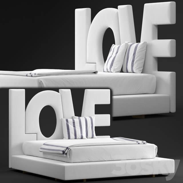 Bed Love bed by erba italia