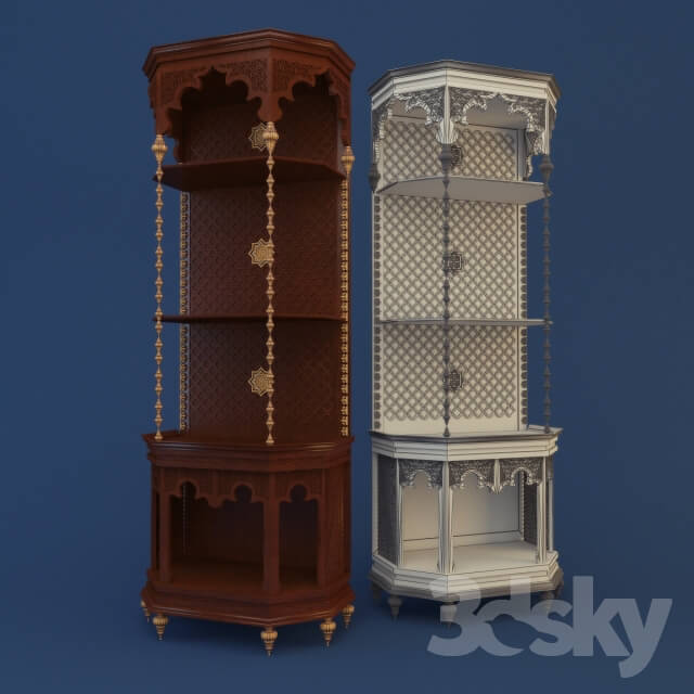 Wardrobe Display cabinets Showcase pencil case in Oriental style
