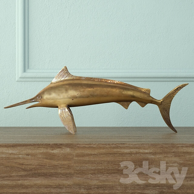 Other decorative objects Brass Marlin