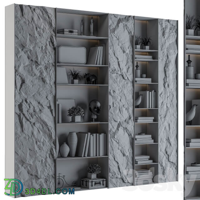 Other Display cabinet with Rock panel Black