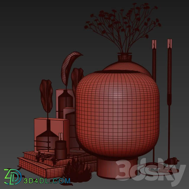 Decoration Set 005 Nebl Ghost Collection Spring Vase Lamp