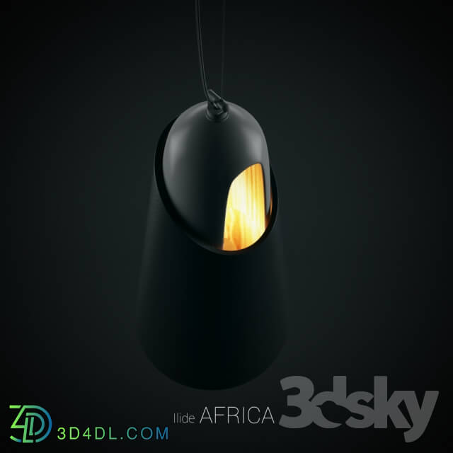 Hanging lamp Ilide AFRICA Pendant light 3D Models