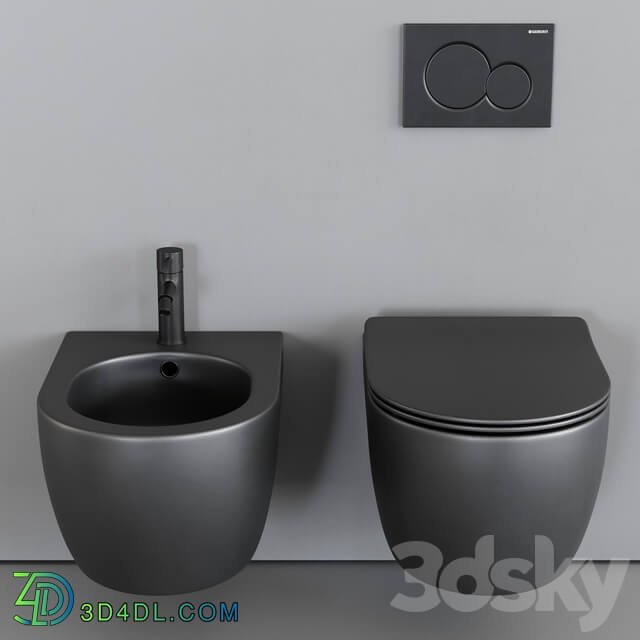 Scarabeo Ceramiche Moon Wall Hung WC