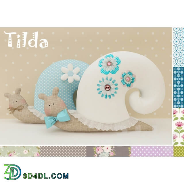 Tilda Snail soft toy