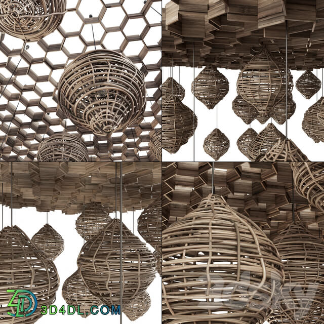 Other decorative objects Branch Vespiary ceiling decor n1 Beehive ceiling with branches