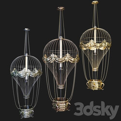 Chandelier Balloon Pendant light 3D Models 