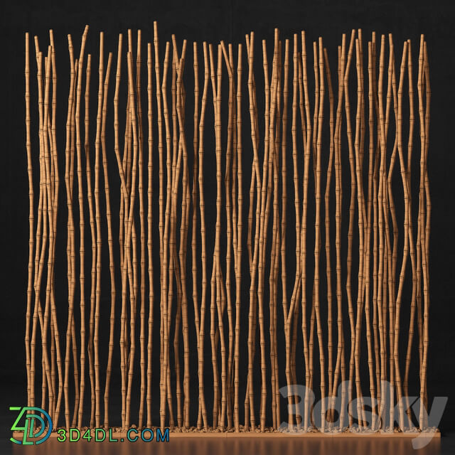 Bamboo thin branch decor n3 Decor from thin bamboo branches