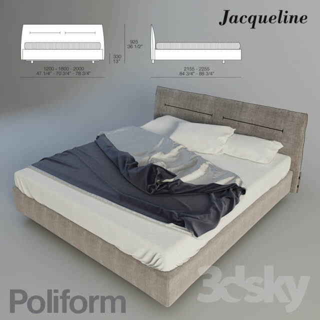 Bed Poliform Jacqueline Poliform