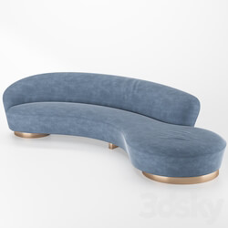 Serpentine Sofa with Arm 