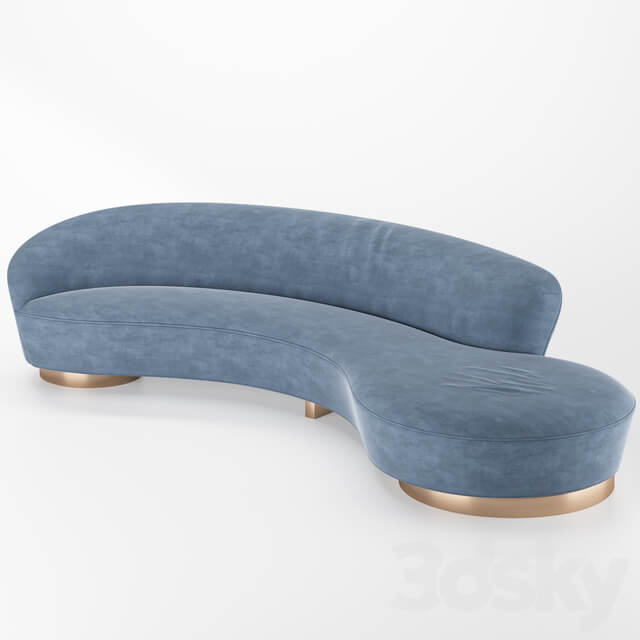 Serpentine Sofa with Arm