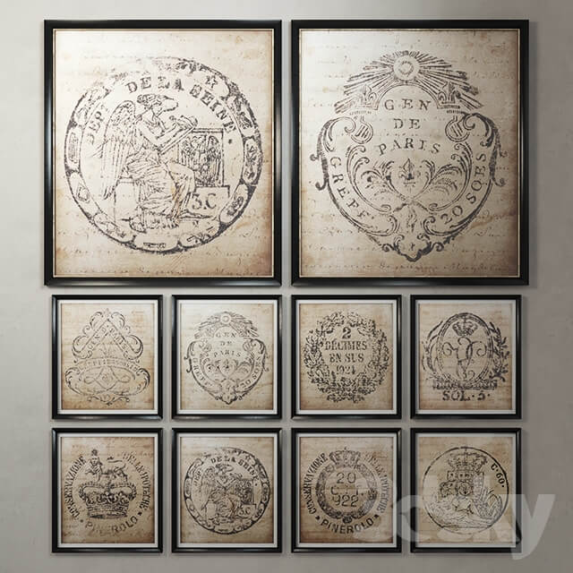 Restoration Hardware 18th c. European Document Seals