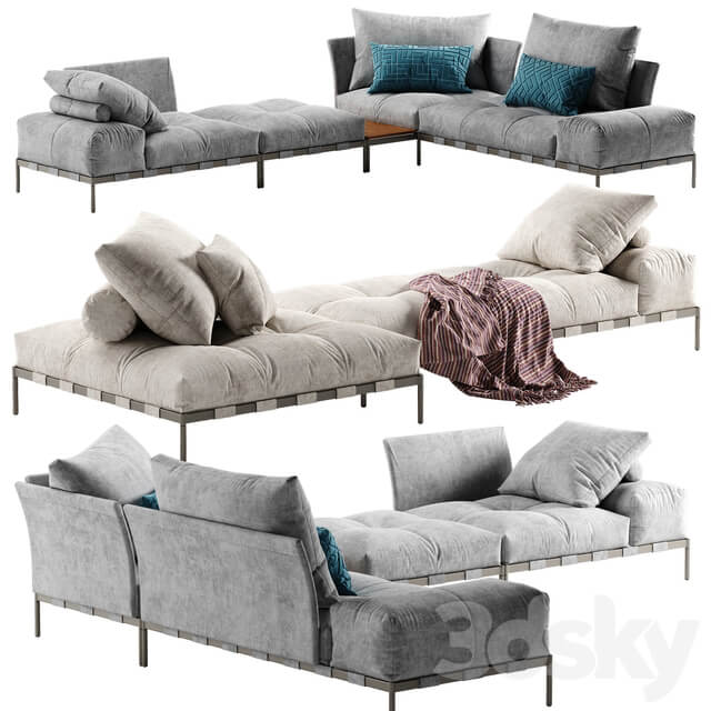 Saba Italia Pixel Light sofa set 4