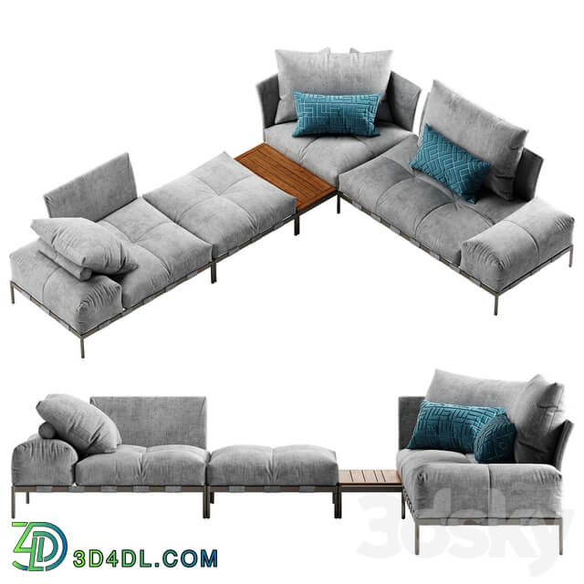 Saba Italia Pixel Light sofa set 4