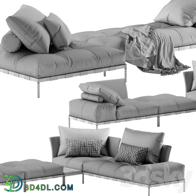 Saba Italia Pixel Light sofa set 4