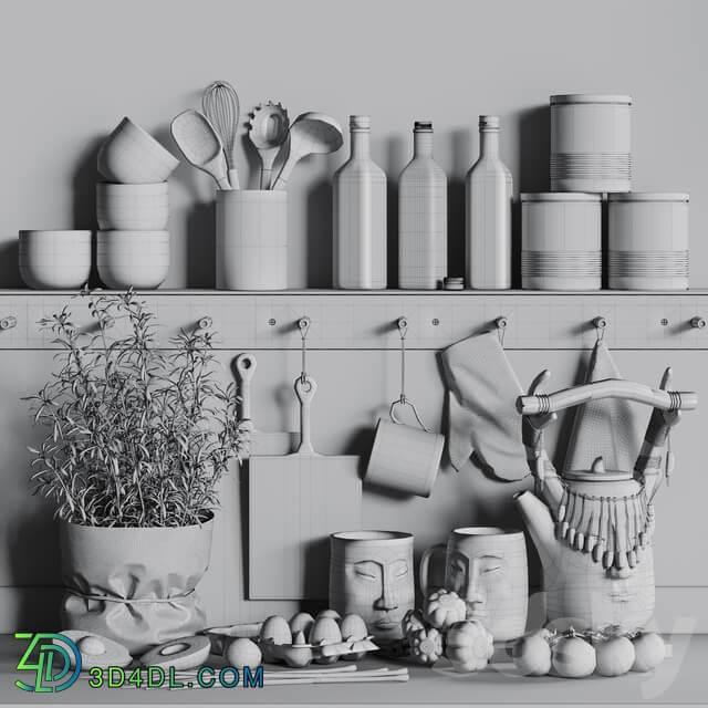 Decorative kitchen set 03
