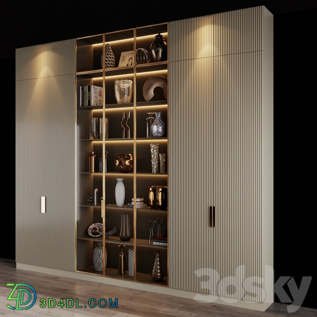 Wardrobe Display cabinets Furniture composition 22