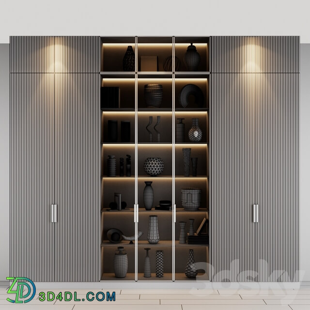Wardrobe Display cabinets Furniture composition 22