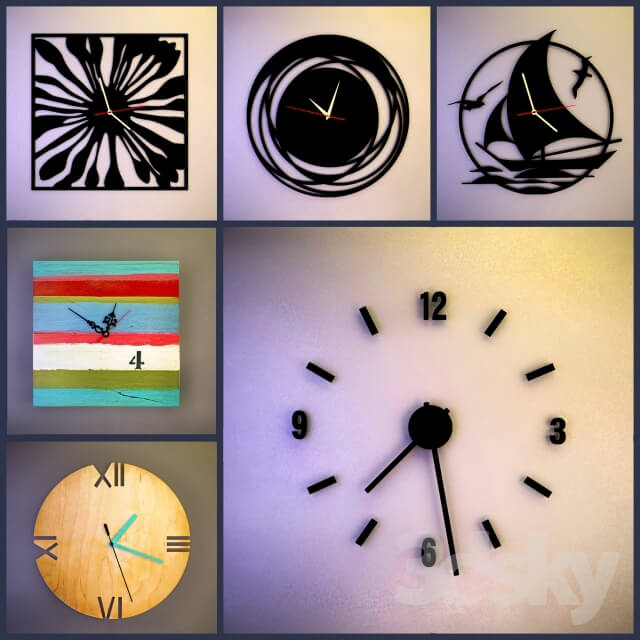 Other decorative objects Wall clock the collection number 7 