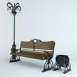 Other architectural elements Forged bench 