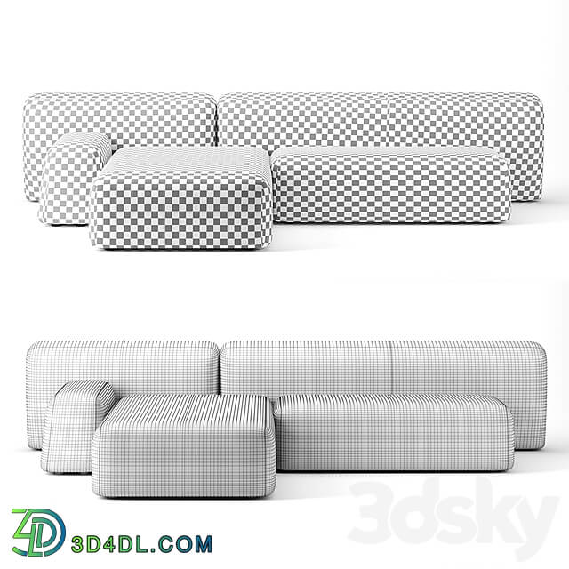 Suiseki sofa by La Cividina