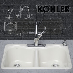 Kitchen faucet and sink KOHLER 
