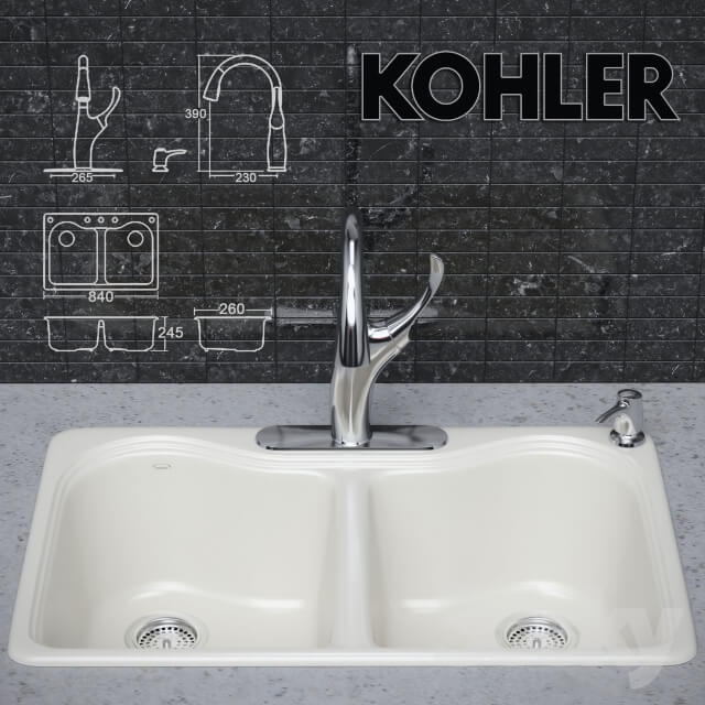 Kitchen faucet and sink KOHLER