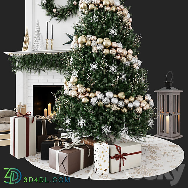 Christmas Decorative set sk 1 Vray 