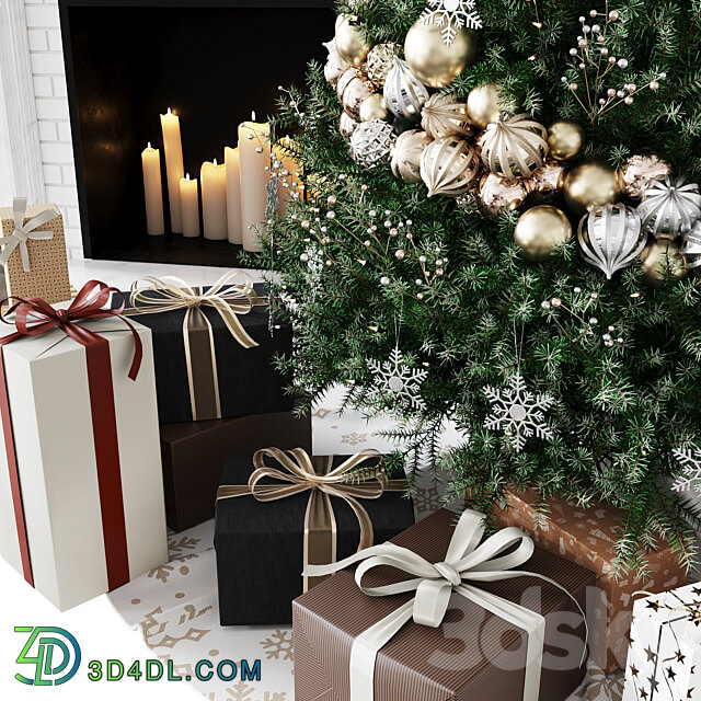 Christmas Decorative set sk 1 Vray 