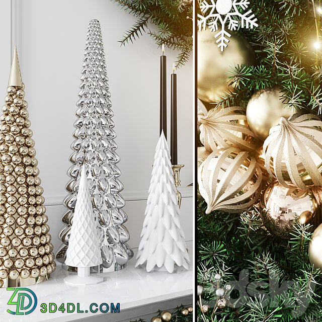 Christmas Decorative set sk 1 Vray 