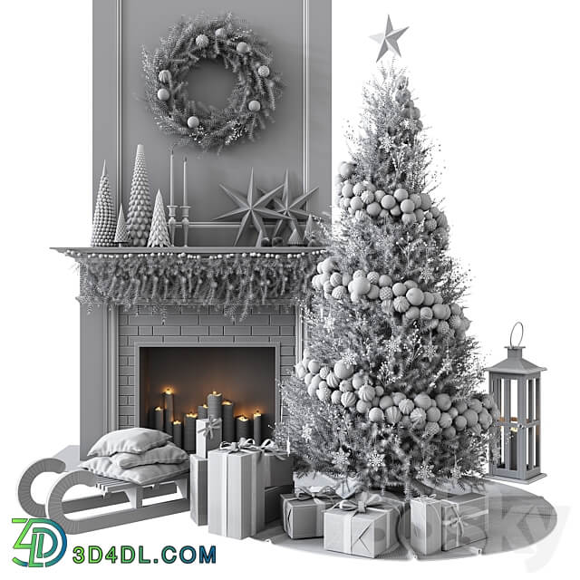 Christmas Decorative set sk 1 Vray 