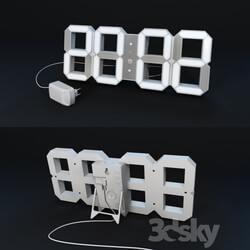 Watch White White Watches Clocks 3D Models 