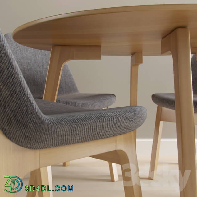 Table Chair Modern Dining Table Eiffel Wood Chair