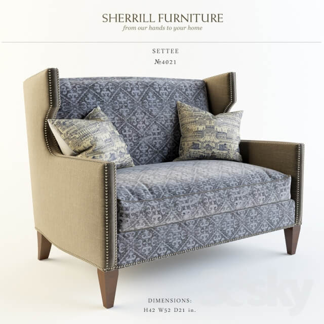 Sherrill Furniture Settee 4021