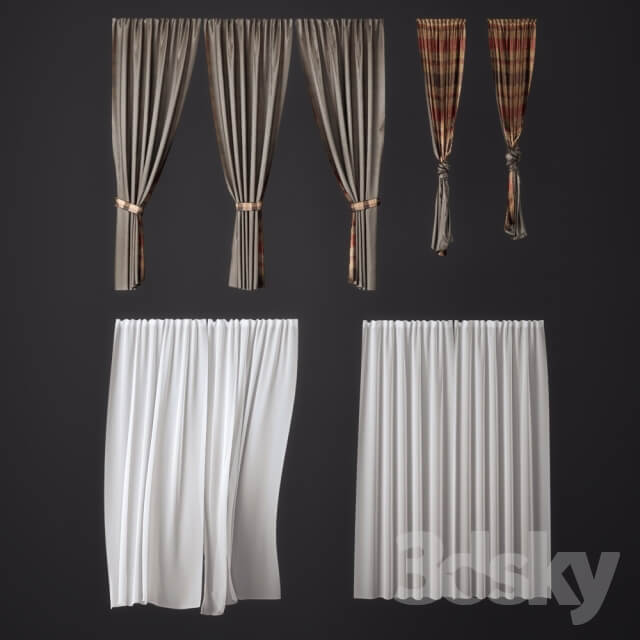 A set of curtains 1