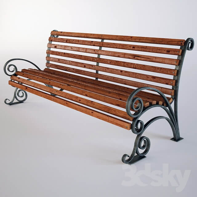 Other architectural elements Bench wrought iron