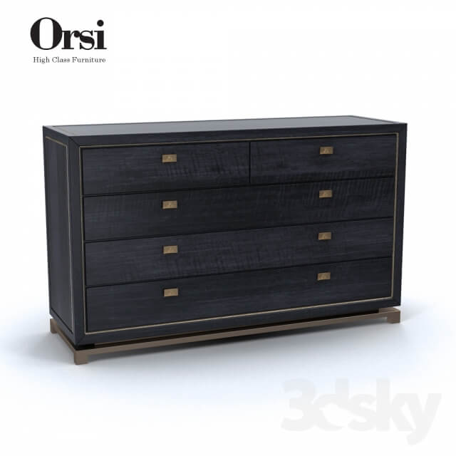 Sideboard Chest of drawer Orsi BRONZE CHEST of DRAWERS XII