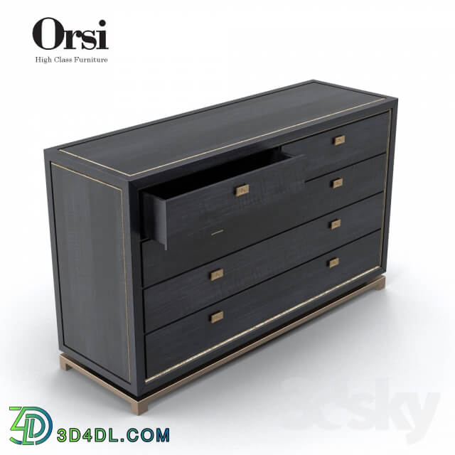 Sideboard Chest of drawer Orsi BRONZE CHEST of DRAWERS XII