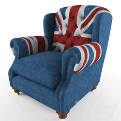 KARE Arm Chair Grandfather Union Jack 