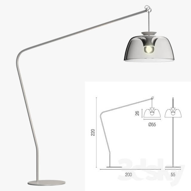 Calligaris arpege floor lamp