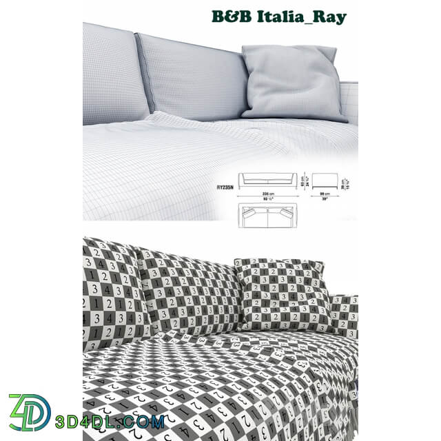 B amp B Italia sofa Ray