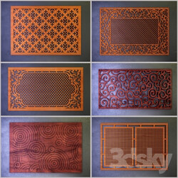 Other decorative objects Decorative screens a lattice a collection of 2  