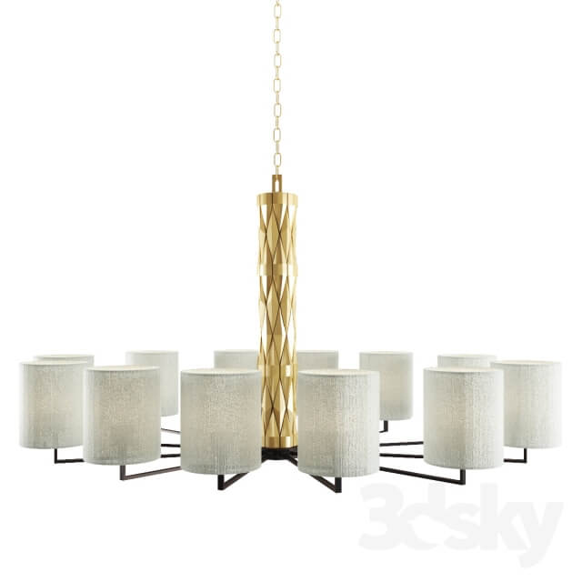 CHANDELIER LAMPADARIO 12 LIGHTS LUCI Pendant light 3D Models