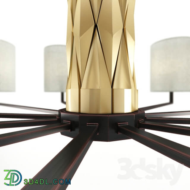 CHANDELIER LAMPADARIO 12 LIGHTS LUCI Pendant light 3D Models