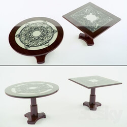 Tables with wrought pattern 